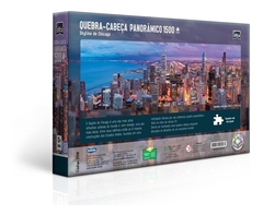 Quebra Cabeça Cartonado - Skyline de Chicago - 1500 peças - TOYSTER - comprar online