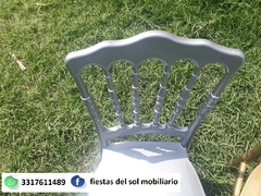 Silla versalles alta dencidad color plata - comprar en línea