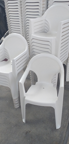 Sillon plastico basico color blanco - comprar en línea