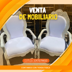 Duo de sillon vintage modelo luis XV - comprar en línea