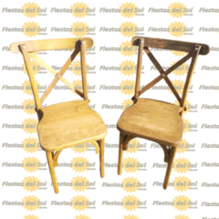 Silla croosback infantil madera de pino encerada