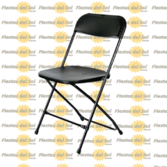 Silla plastico reforzado color negro