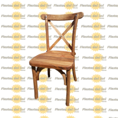 Silla crossback madera de pino encerada