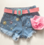 Short Jeans Flor 3D - comprar online