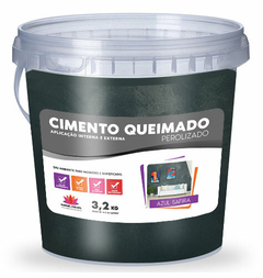 Cimento Queimado Perolizado - Azul Safira 3,2 kg - Rangel Colors