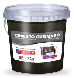 Cimento Queimado Perolizado - Pérola Negra 3,2 kg