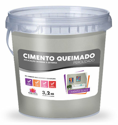 Cimento Queimado Perolizado - Cimento Suave 3,2 kg