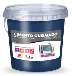 Cimento Queimado Perolizado - Azul Netuno - loja online