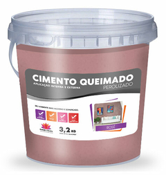 Cimento Queimado Perolizado - Rose 3,2 kg - Rangel Colors