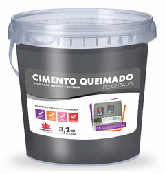 Cimento Queimado Perolizado - Cinza Moonstone 3,2 kg