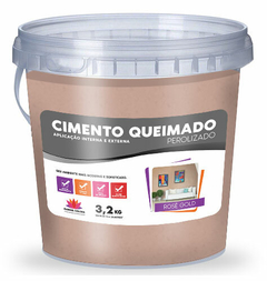 Cimento Queimado Perolizado - Rose Gold 3,2 kg