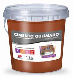 Cimento Queimado Perolizado - Laranja Brasa - Rangel Colors