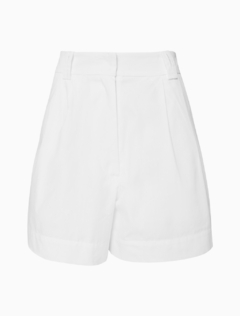 Imagem do SHORT EM TRICOLINE ALGODÃO CERTIFICADO - CLARICE- OFF WHITE