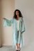 Hand Painted Linen Kimono by Artist Gabriela Braga -  Kimonos: lisos, estampados, exclusivos de seda e  eventos especiais.