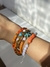 Mix de pulseiras laranja