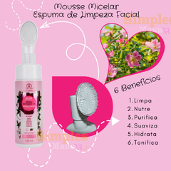 Mousse Micelar Espuma de Limpeza Facial Rosa Mosqueta na internet