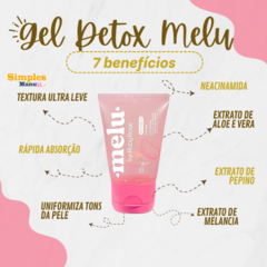 Gel Facial Hidratante Detox Melancia Melu by Ruby Rose RR-5601 (40g)