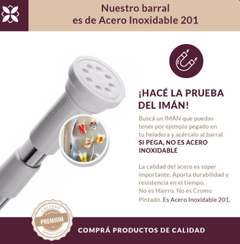 Barral acero inoxidable - tienda online