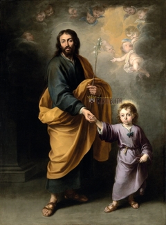 São José e o Menino Jesus - Bartolome Esteban Murillo