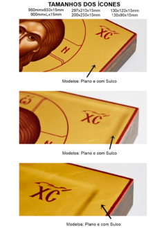 Conjunto de dois ícones - Jesus Cristo, o Misericordioso e Theotokos Pantanassa - Terciário Carmelita Ícones