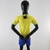 Kit Camisa Seleção Brasileira II 2022/23 - Versão Infantil - Amarela - comprar online