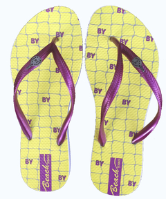 Chinelo By Net Yellow Feminino Slim