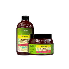 PANTOVIN KIT CURVAX CONTROL SHAMPOO 500ML, MÁSCARA 500GR E ATIVADOR DE CACHOS 500ML na internet