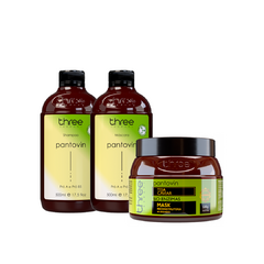 PANTOVIN KIT SHAMPOO 500 ML, MÁSCARA 500G E MASCARA TEIA 500G