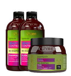 PANTOVIN KIT BENEFIT SHAMPOO 500ML,MÁSCARA 500G E FLUIDO 500ML