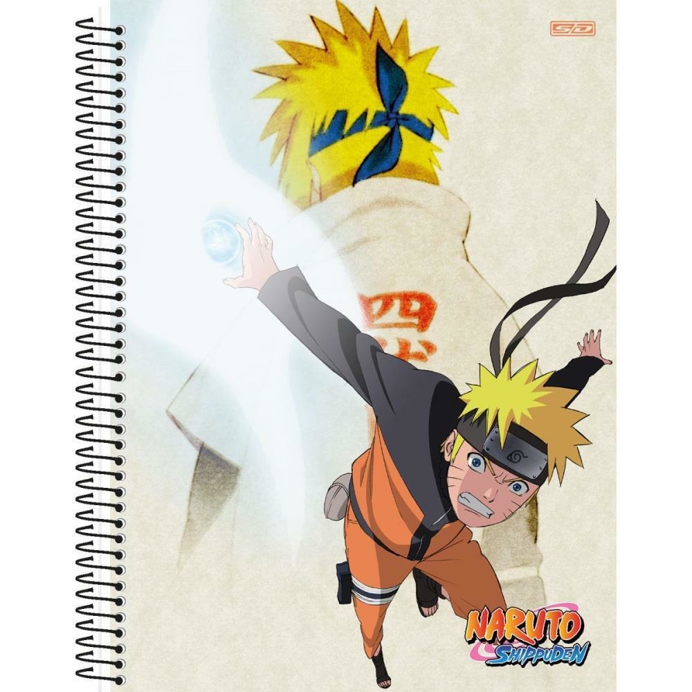 Kit 5 Cadernos Naruto Shippuden + Caderno Desenho Naruto - SD