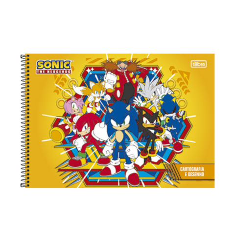 Caderno Universitário 1 Matéria Sonic - Tilibra