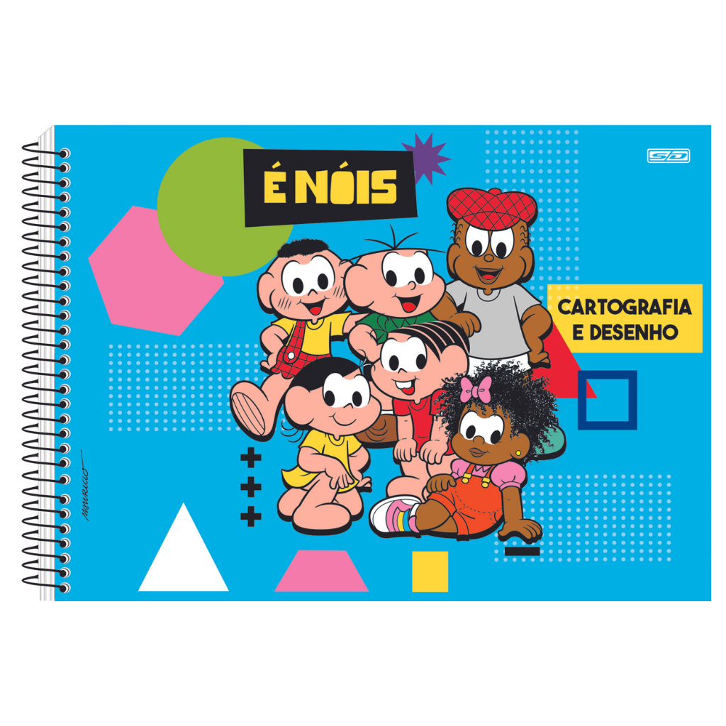 Caderno de Desenho - Turma da Monica