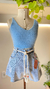 CROPPED PELINHO AZUL - loja online