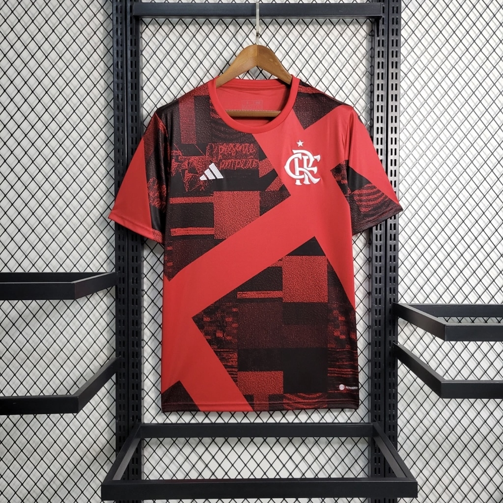 Camiseta Nova do FLAMENGO PRÉ JOGO 2023 +PREÇO PROMOCIONAL, FRETE GRATIS.