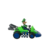 Imagem do Carrinho Miniatura com Fricção Super Mario Kart Luigi PVC