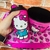 Kit Almofada + Balde Pipoca + Copo Canudo Hello Kitty - comprar online