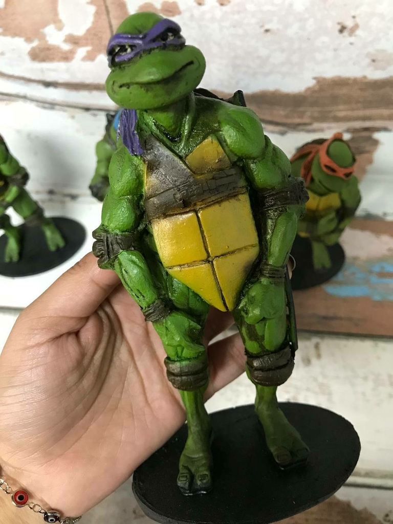 Donatello As Tartarugas Ninja Boneco Colecionável em Resina