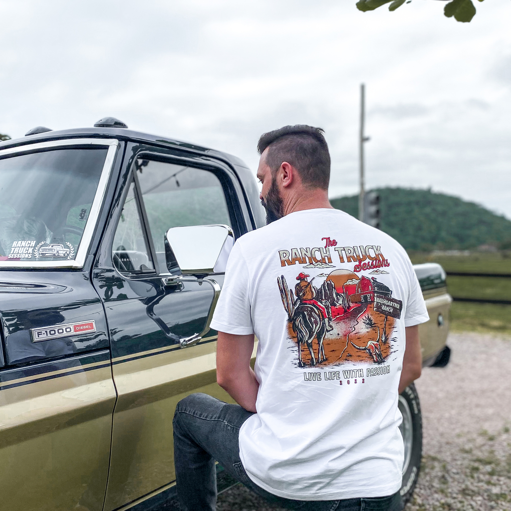 Camiseta Ford F1000 Preta - Ranch Truck Sessions