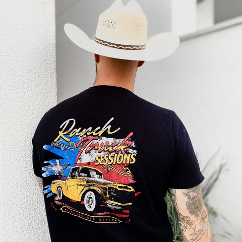 Camiseta Ford F1000 Preta - Ranch Truck Sessions