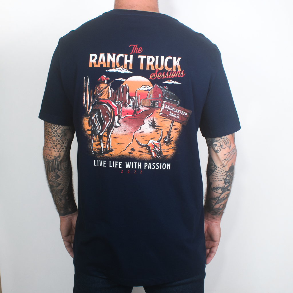 Camiseta Ford F1000 Preta - Ranch Truck Sessions