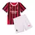 Kit Infantil Milan Home 24/25 Adidas - Vermelho e Preto