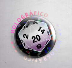 Bottom D20 Assexual Holográfico