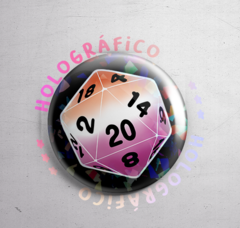 Bottom D20 Lésbica Holográfico