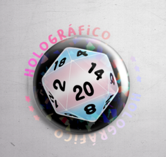 Bottom D20 Trans Holográfico