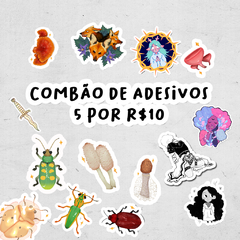 COMBÃO DE ADESIVOS - 5 POR R$10