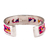 Bracelete Prata 950 14grs com Aguayo Andino Pink e Amarelo - buy online