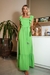 vestido verde longo maria flor