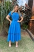 VESTIDO AZUL MIDI RENDA 