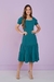 VESTIDO VERDE MIDI BABADO 