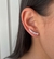 BRINCO EAR CUFF ZIRC CORAÇÃO